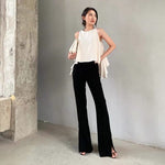 Load image into Gallery viewer, Parke Trumpet Trousers in Black
