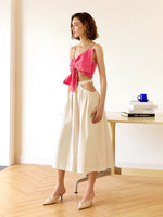 Load image into Gallery viewer, Luci Cutout A-line Midi Skirt
