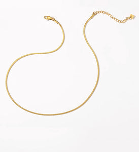 Classic Gold Snakechain Necklace