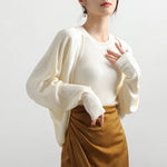 Load image into Gallery viewer, Light Knit Tank + Bolero Set in Cream
