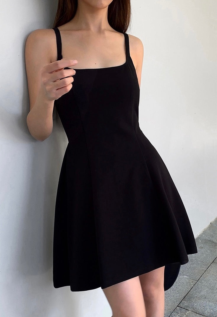 black cami skater dress Washed Satin Crepe Cami Skater Dress Armenian Pride Collection