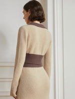 Load image into Gallery viewer, Simone Polo Knitted Top in Beige
