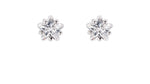Load image into Gallery viewer, Silver Diamante Star Stud Earrings
