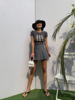 Load image into Gallery viewer, Classic Pleated Mini Tennis Skirt - Dark Grey
