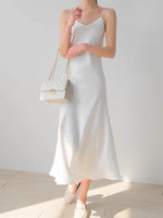 Load image into Gallery viewer, Cami Slip Maxi Dress in White
