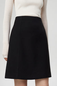 Classic A-Line Mini Skirt in Black