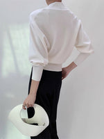Load image into Gallery viewer, Blouson Sleeve V Button Cardigan
