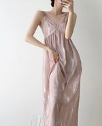 Load image into Gallery viewer, Printed Cami Slip Dress in Pink
