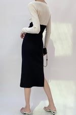 Load image into Gallery viewer, Sweetheart Duo Long Sleeve Bodycon Dress
