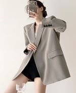 Load image into Gallery viewer, Avila Oversized Button Blazer
