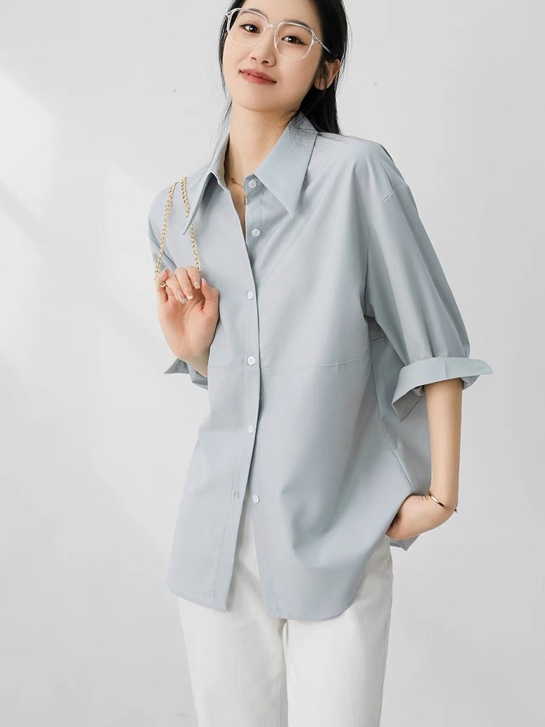 Classic Mid Line Shirt in Blue