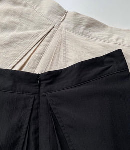 Multi Panel Maxi Skirt in Black