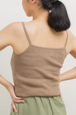Load image into Gallery viewer, Knit Strap Tank Top in Brown

