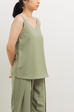 Load image into Gallery viewer, Reversible Camisole Top in Green
