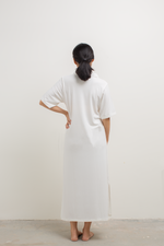 Load image into Gallery viewer, Front Zip Collar Dress in Off-White
