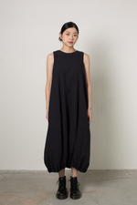 Load image into Gallery viewer, Sleeveless Puff Dress in Black
