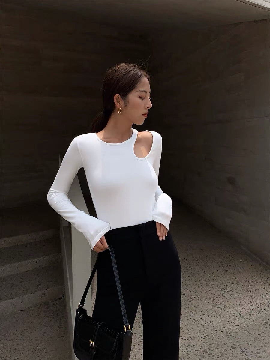 Holiday Cheer Cutout Top in White