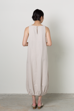 Load image into Gallery viewer, Sleeveless Puff Dress in Ecru
