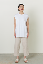 Load image into Gallery viewer, Bamboo Muscle Tee in White
