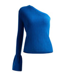 Load image into Gallery viewer, Nova Knit Toga Top- Royal Blue
