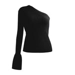 Load image into Gallery viewer, Nova Knit Toga Top- Midnight Black
