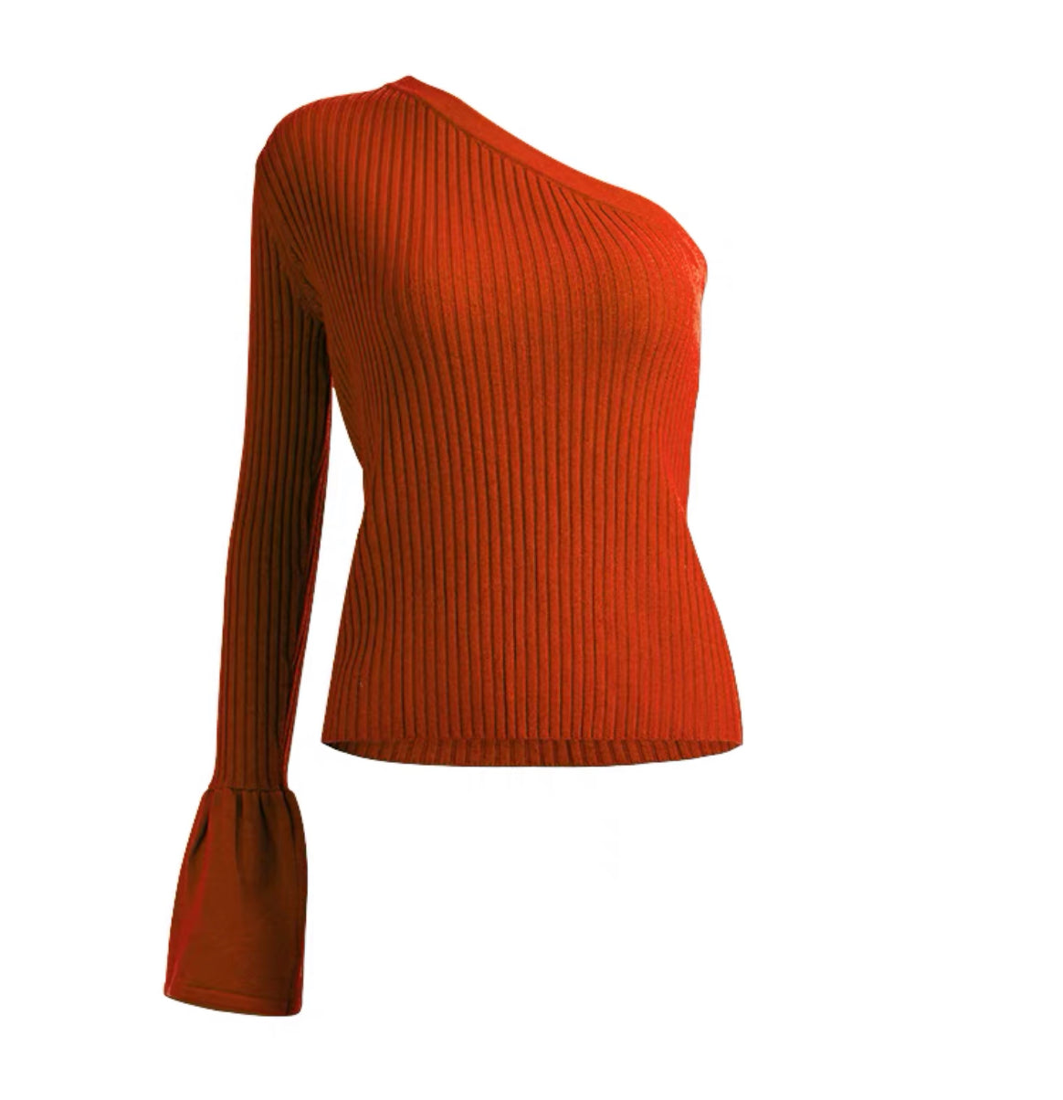 Nova Knit Toga Top- Brick Red