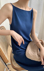 Load image into Gallery viewer, [Ready Stock] Low Back Knit Cami Dress
