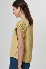 Load image into Gallery viewer, [Cool Tech] Gathered Sleeve Top in Yellow
