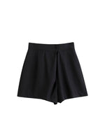 Load image into Gallery viewer, High Waist Flare Shorts in Black
