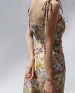 Load image into Gallery viewer, Cayenne Floral Tie Strap Wrap Slit Dress
