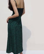 Load image into Gallery viewer, Paisley Printed Cami Midi Dress in Green
