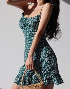 [Ready Stock] Danica Floral Tie Strap Cami Mini Dress