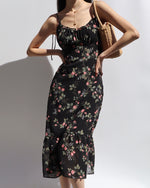 Load image into Gallery viewer, Genevieve Floral Tie Strap Dress
