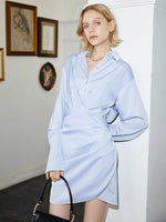 Load image into Gallery viewer, Bristol Wrap Shirt Dress

