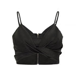 Load image into Gallery viewer, Pele Twist Bustier Camisole Top in Black
