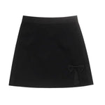 Load image into Gallery viewer, Gigi Mini Slit Skirt in Black
