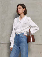 Load image into Gallery viewer, [Ready to Ship] Kaia Trio Button Shirt in White
