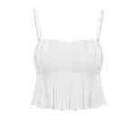 Load image into Gallery viewer, Naua Pleated Camisole Top in White
