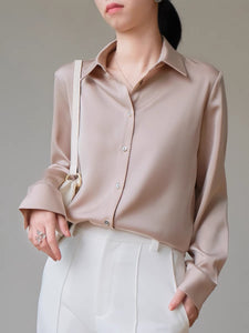 Classic Long Sleeve Shirt in Champagne