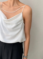 Load image into Gallery viewer, Asymmetric Strap Drape Camisole [2 Colours]
