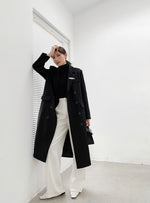 Load image into Gallery viewer, Audley Line Wide Leg Trousers in White
