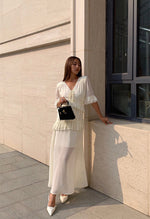 Load image into Gallery viewer, [Ready Stock] That&#39;s Exquisite Layered Maxi Dress in White
