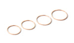 Load image into Gallery viewer, Rose Gold Plated Stackable Rings- Set of 4
