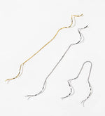 Load image into Gallery viewer, Gold Plated Swirl Thread Earrings
