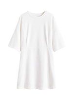 Load image into Gallery viewer, [Ready Stock] Mid Sleeve Shift Dress in White
