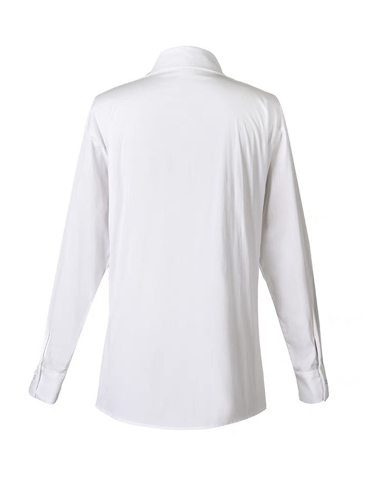Gabbie Twist Shirt - White