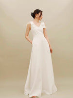 Load image into Gallery viewer, Gwen Double Bow Gown in White
