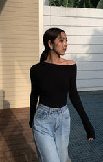 Load image into Gallery viewer, [Ready Stock] A New Start Off Shoulder Top in Black
