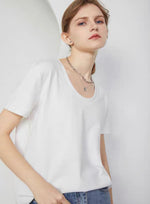 Load image into Gallery viewer, Classic Round Neck Tee in White
