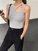 Load image into Gallery viewer, Creator Cutout Tank Top in Grey
